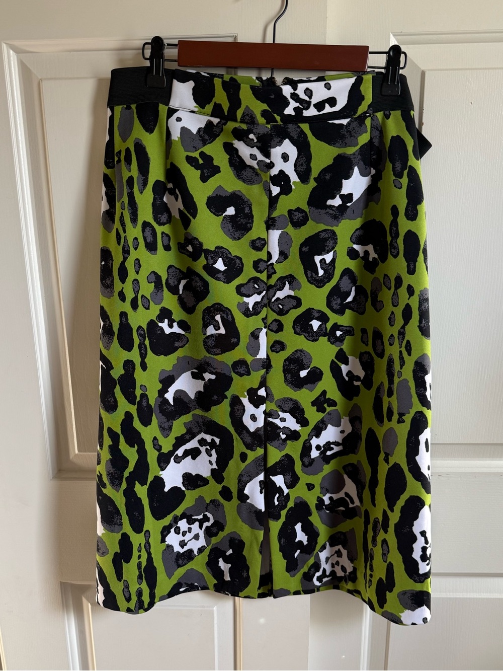 Worthington Green Leopard-Print Skirt Size 24